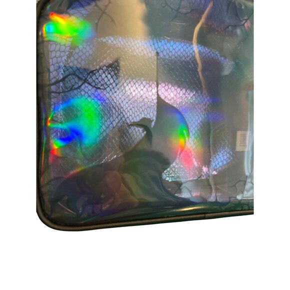 Bath Body Works Disney Villains Makeup Bag Pouch Maleficent Iridescent Evil NWT - Picture 2 of 7